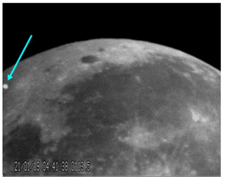 Illustration for article titled El meteorito que impactó en la Luna en el último eclipse lunar creó un punto tan caliente como el Sol